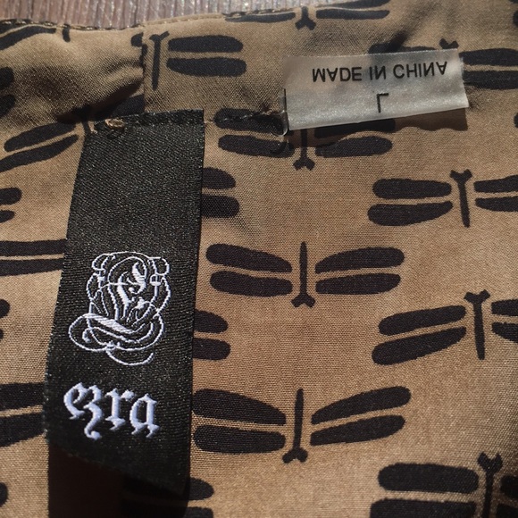 Dragonfly Dress w/ black rose buttons & pockets! - Picture 3 of 3